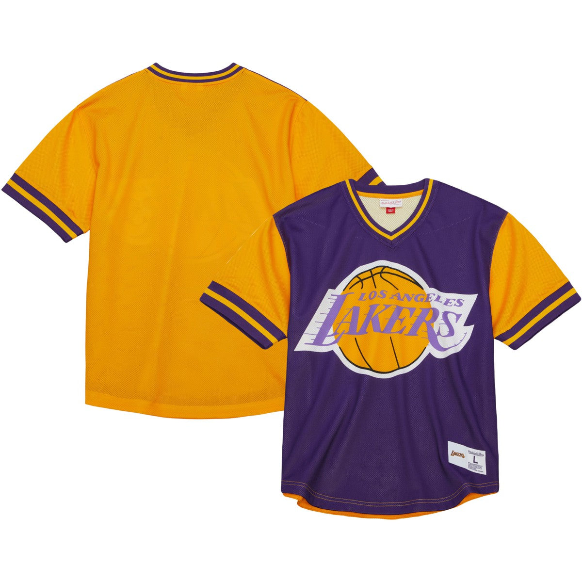 Los Angeles Lakers Jumbotron 3.0 Mesh V-Neck T-Shirt Purple - NBA