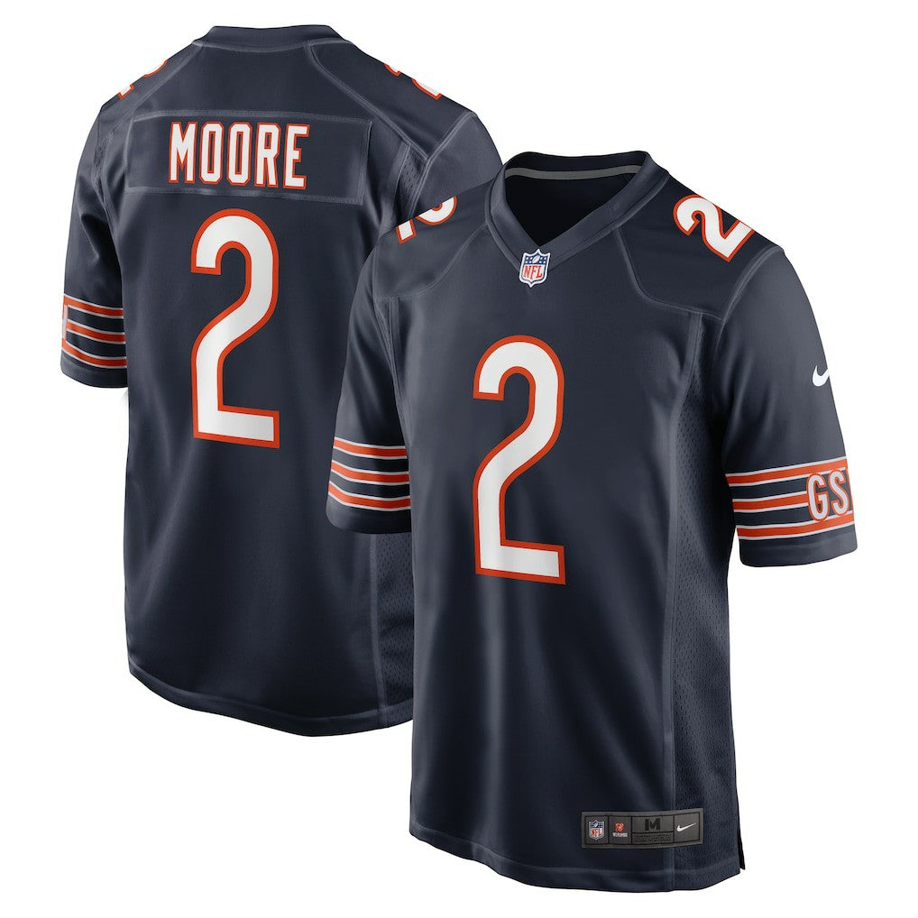 D.J. Moore Chicago Bears Team Color Game Jersey Navy | Nike for Sale