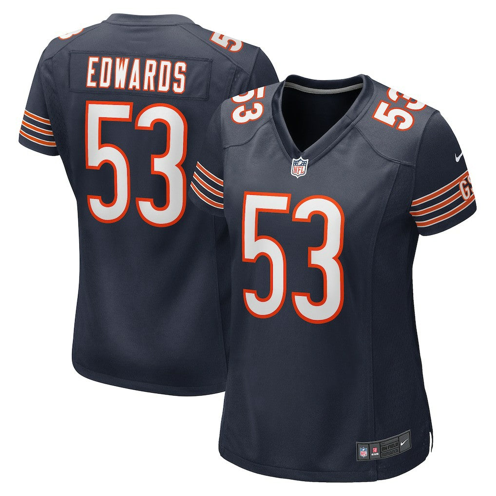 TJ Edwards Chicago Bears Women's Game Player Jersey Navy | Nike for Sale