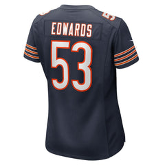 TJ Edwards Chicago Bears Women's Game Player Jersey Navy | Nike for Sale