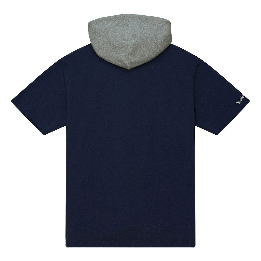 Dallas Cowboys Postgame Short Sleeve Hoodie Navy | Mitchell & Ness