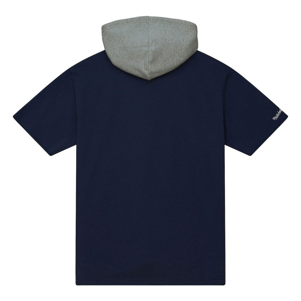 Dallas Cowboys Postgame Short Sleeve Hoodie Navy | Mitchell & Ness