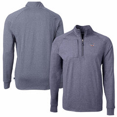 Cincinnati Reds Cutter & Buck Americana Logo Big & Tall Adapt Eco Knit Stretch Recycled Quarter-Zip Pullover Top - MLB