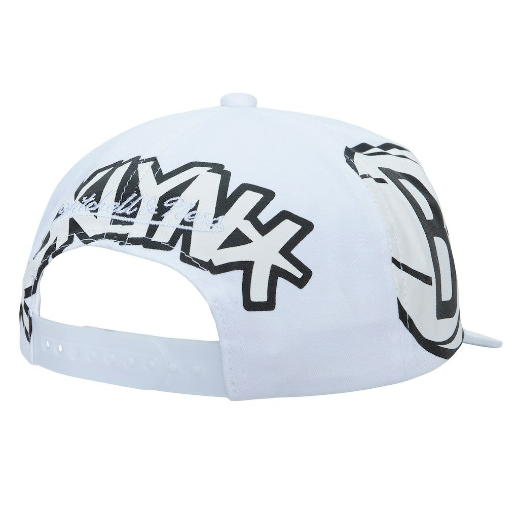 Brooklyn Nets Hardwood Classics In Your Face Deadstock Snapback Hat White - NBA