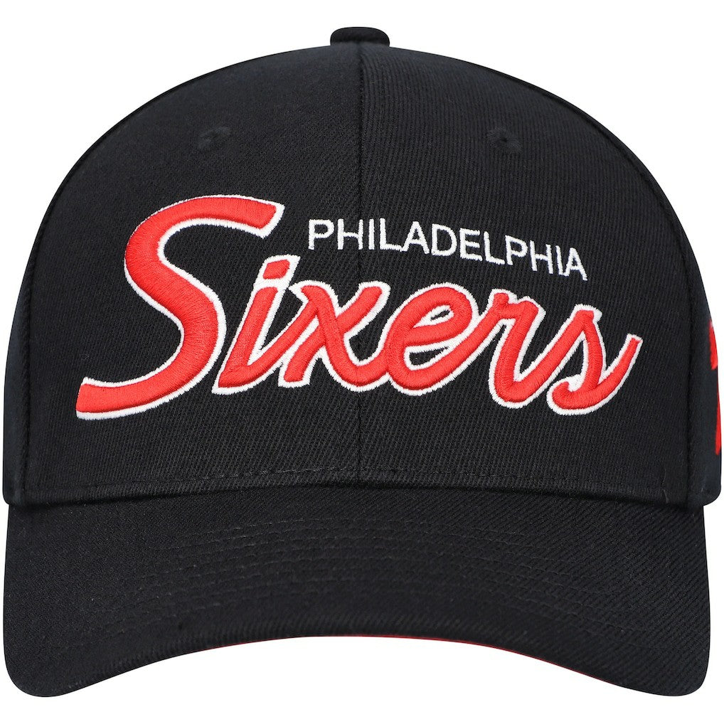 Philadelphia 76ers MVP Team Script 2.0 Stretch-Snapback Hat Black - NBA