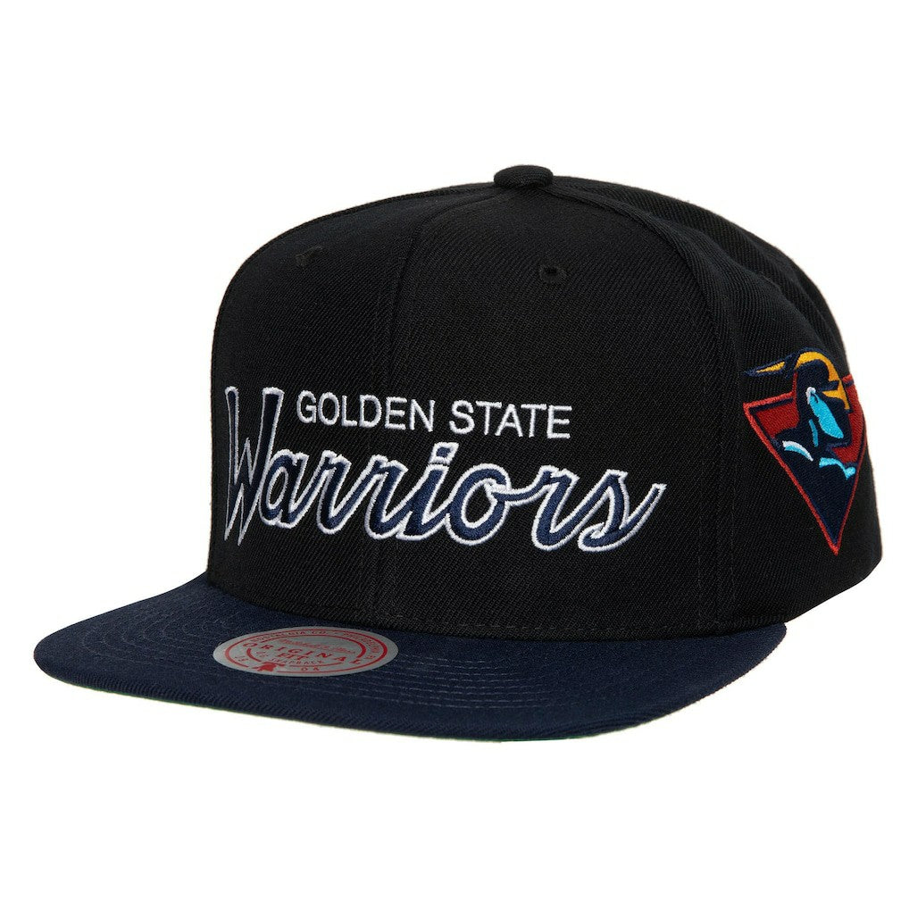 Golden State Warriors Hardwood Classics MVP Team Script 2.0 Snapback Hat Black - NBA