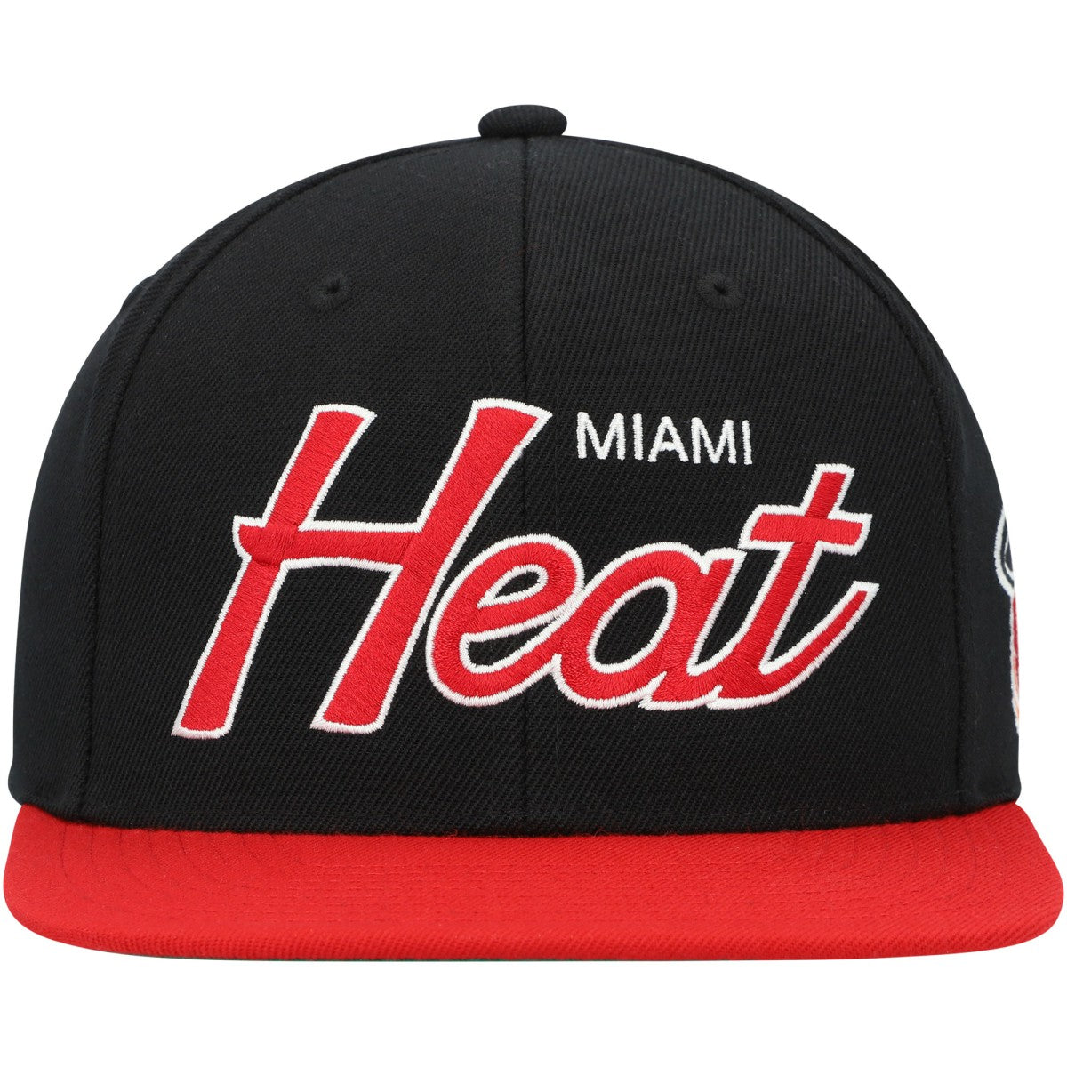 Miami Heat Hardwood Classics MVP Team Script 2.0 Snapback Hat Black - NBA