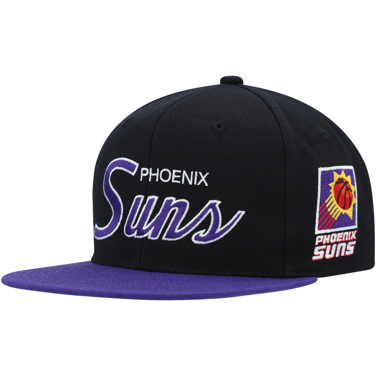 Phoenix Suns Hardwood Classics MVP Team Script 2.0 Snapback Hat Black - NBA