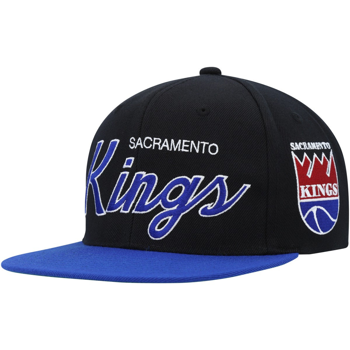 Sacramento Kings Hardwood Classics MVP Team Script 2.0 Snapback Hat Black - NBA