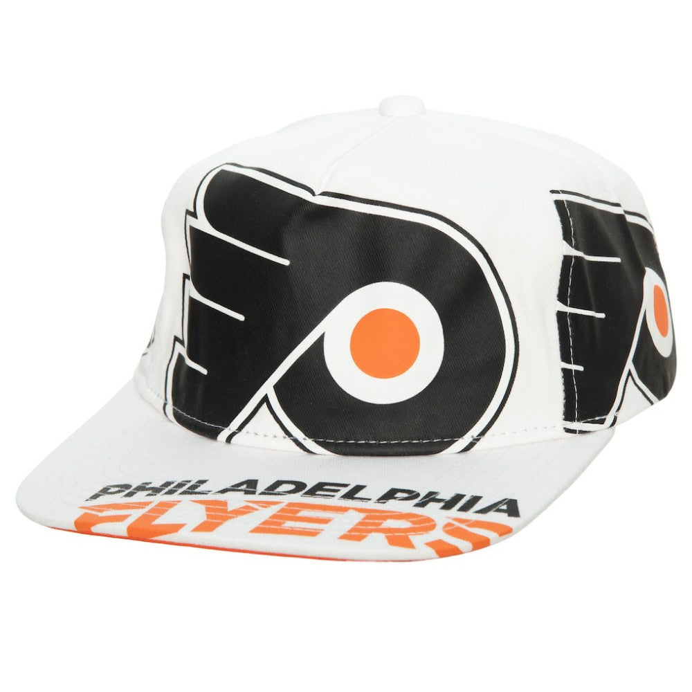 Philadelphia Flyers Mitchell & Ness In Your Face Deadstock Snapback Hat - White - NHL