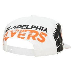 Philadelphia Flyers Mitchell & Ness In Your Face Deadstock Snapback Hat - White - NHL
