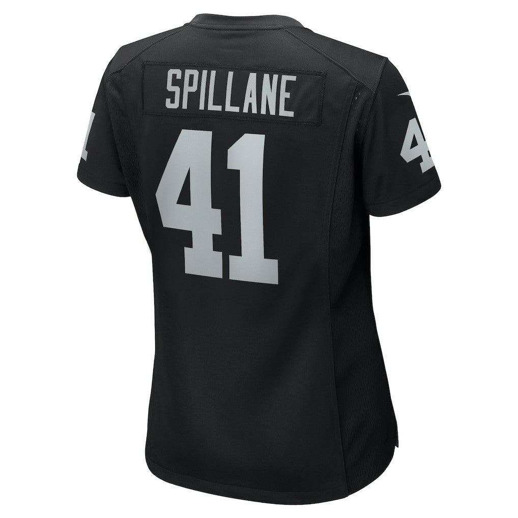 Robert Spillane Las Vegas Raiders Women's Game Player Jersey Black | Nike for Sale