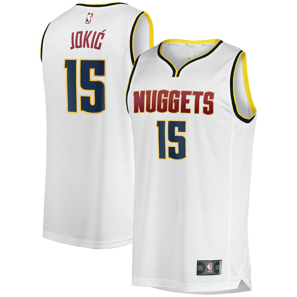 Nikola Jokic Denver Nuggets Fast Break Player Jersey Association Editi- White - NBA