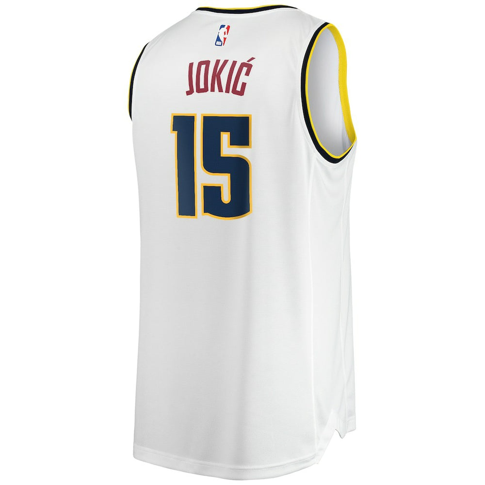 Nikola Jokic Denver Nuggets Fast Break Player Jersey Association Editi- White - NBA