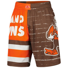 Cleveland Browns Jumbotron 3.0 Shorts Brown | Mitchell & Ness