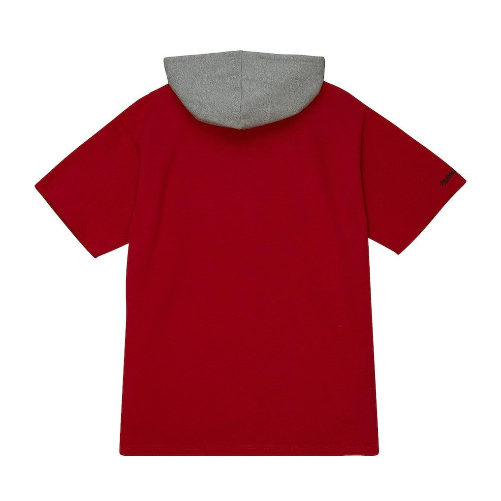 Kansas City Chiefs Postgame Short Sleeve Hoodie Red | Mitchell & Ness