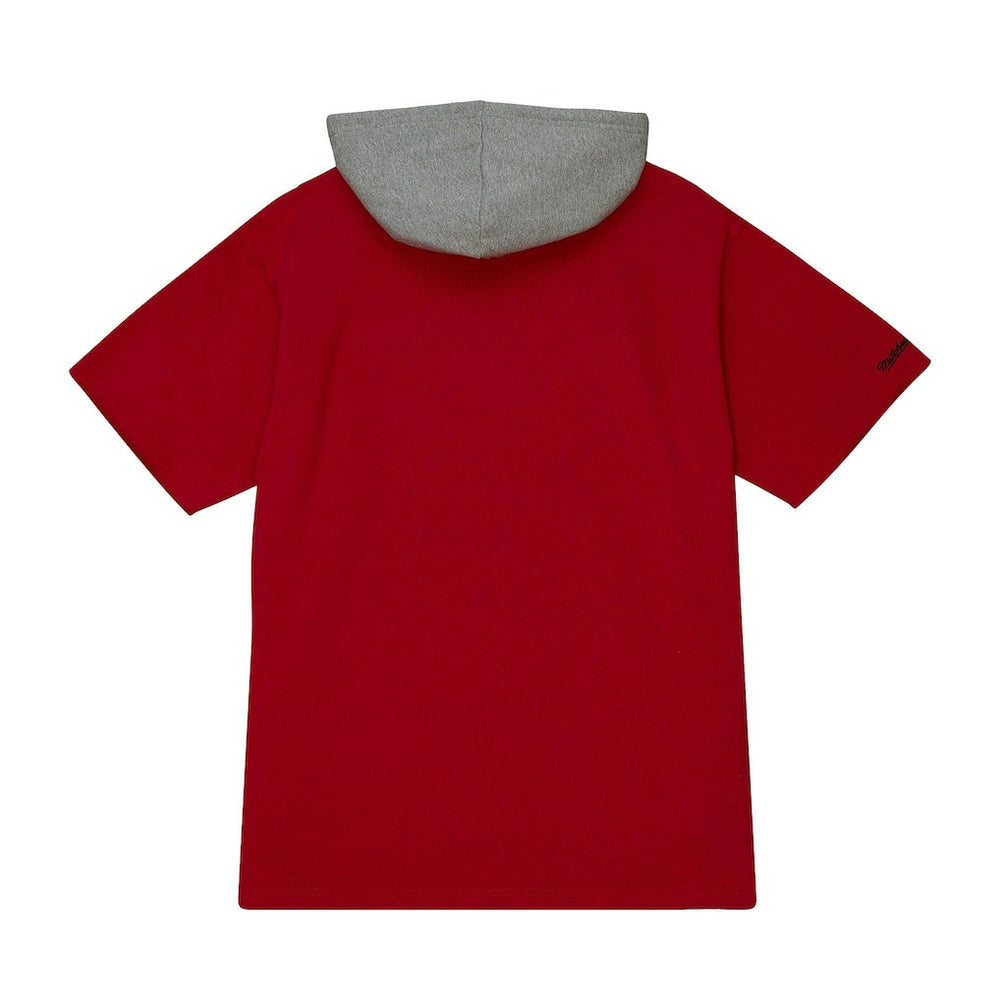Kansas City Chiefs Postgame Short Sleeve Hoodie Red | Mitchell & Ness