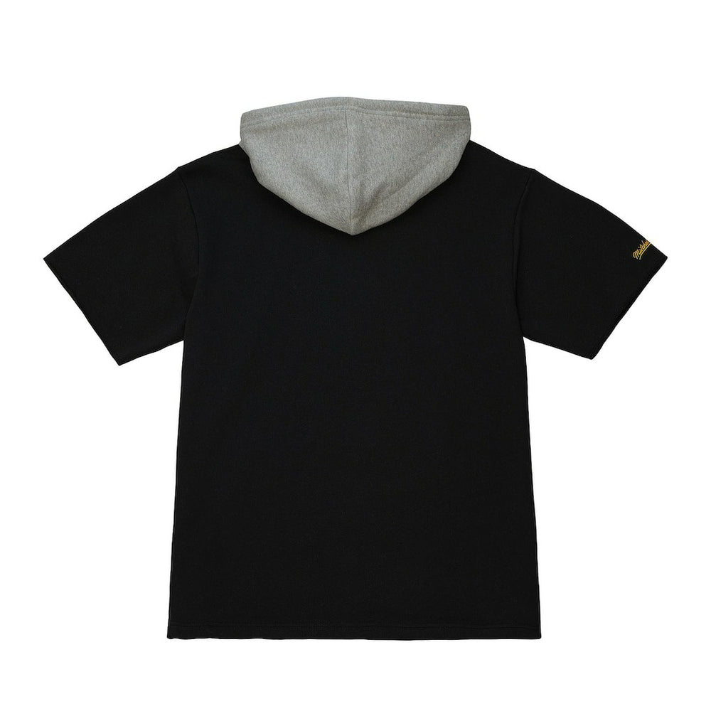 Las Vegas Raiders Postgame Short Sleeve Hoodie Black | Mitchell & Ness