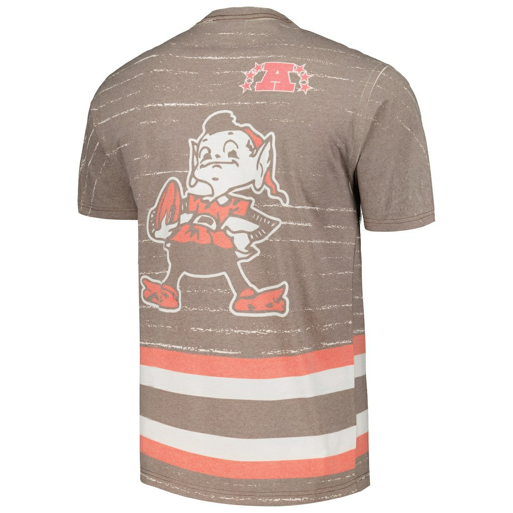 Cleveland Browns Jumbotron 3.0 T-Shirt Brown | Mitchell & Ness