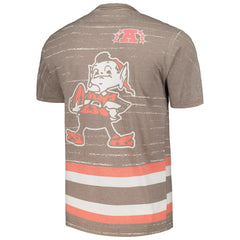 Cleveland Browns Jumbotron 3.0 T-Shirt Brown | Mitchell & Ness