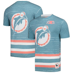 Miami Dolphins Jumbotron 3.0 T-Shirt Aqua | Mitchell & Ness