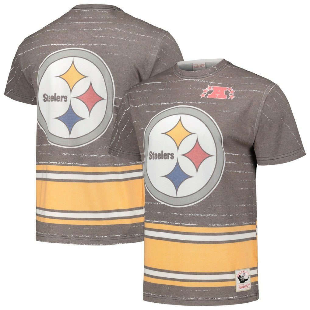 Pittsburgh Steelers Jumbotron 3.0 T-Shirt Black | Mitchell & Ness