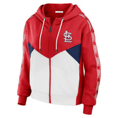 St. Louis Cardinals WEAR by Erin Andrews Women's  Color Block Full-Zip Hoodie - MLB