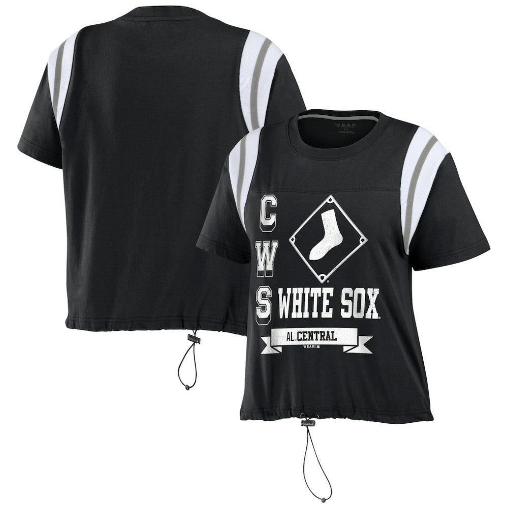 Chicago White Sox WEAR by Erin Andrews Women's Cinched Colorblock T-Shirt - MLB