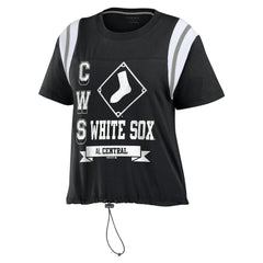 Chicago White Sox WEAR by Erin Andrews Women's Cinched Colorblock T-Shirt - MLB