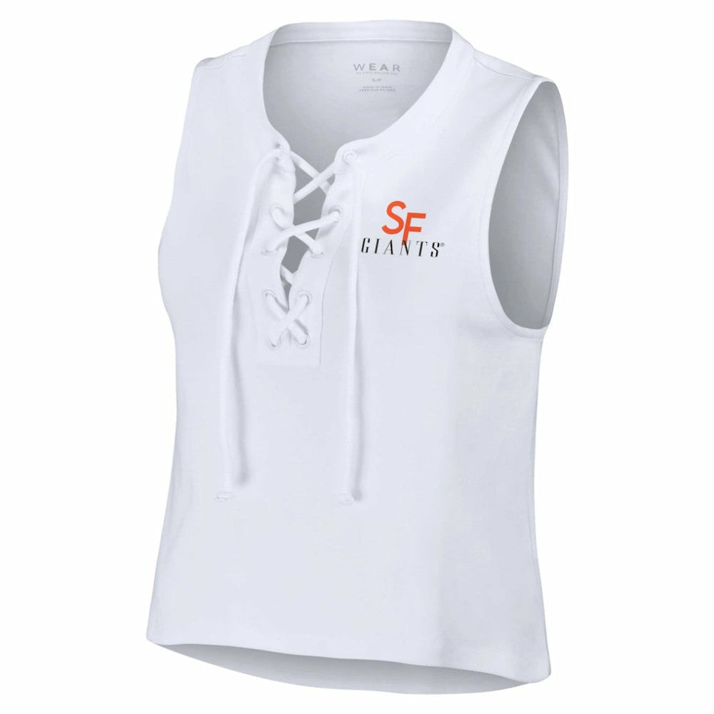 San Francisco Giants WEAR by Erin Andrews Women's Lace-Up Tank Top - MLB