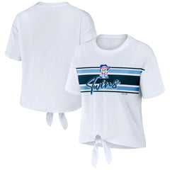 Minnesota Twins WEAR by Erin Andrews Women's Front Tie T-Shirt - MLB