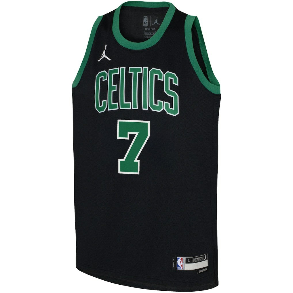 Jaylen Brown Boston Celtics Jordan Brand Youth Swingman Jersey Statement Edition Black - NBA