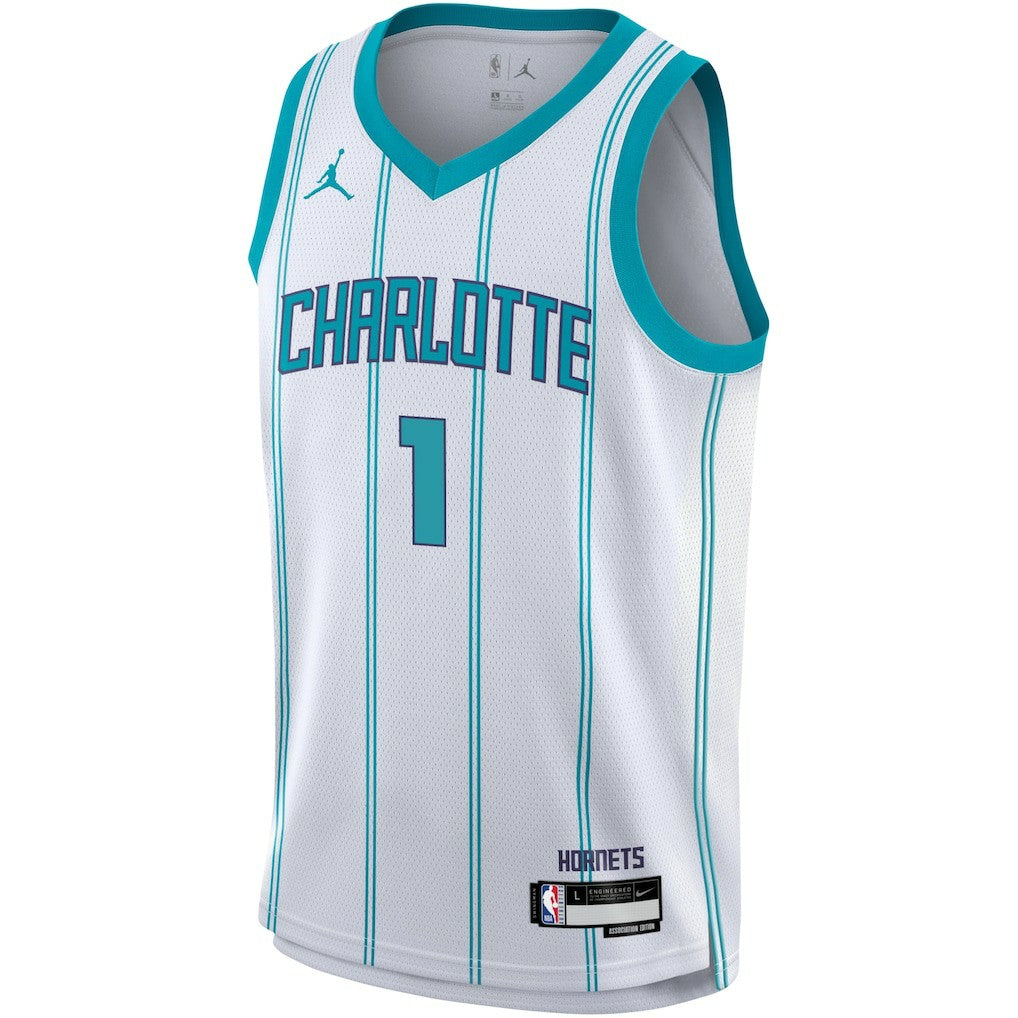 LaMelo Ball Charlotte Hornets Youth Swingman Jersey Association Edition White - NBA