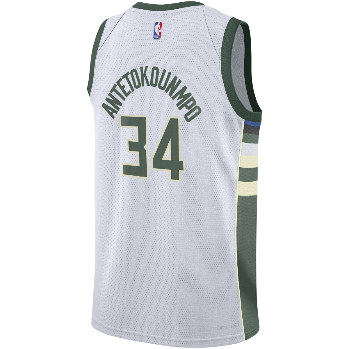 Giannis Antetokounmpo Milwaukee Bucks Youth Swingman Jersey Association Edition White - NBA