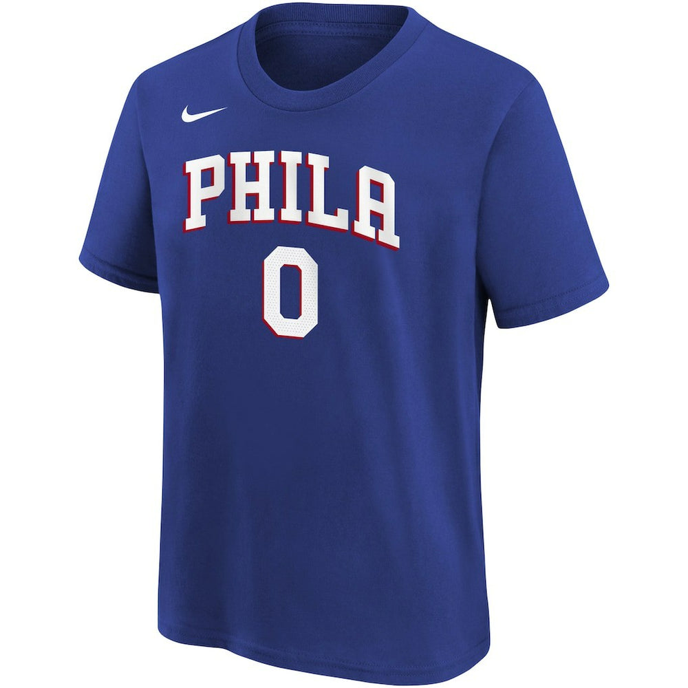 Tyrese Maxey Philadelphia 76ers Youth Icon Name & Number T-Shirt Royal - NBA