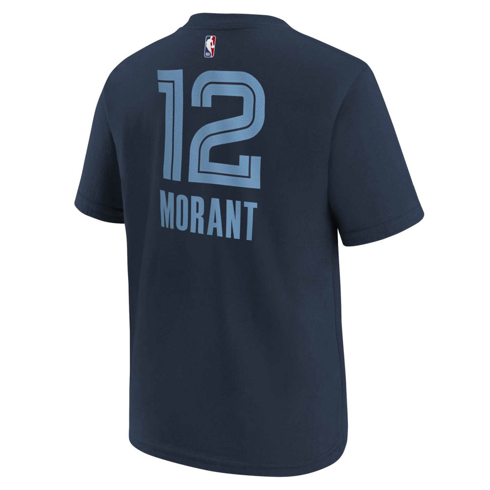 Ja Morant Memphis Grizzlies Youth Icon Name & Number T-Shirt Navy - NBA