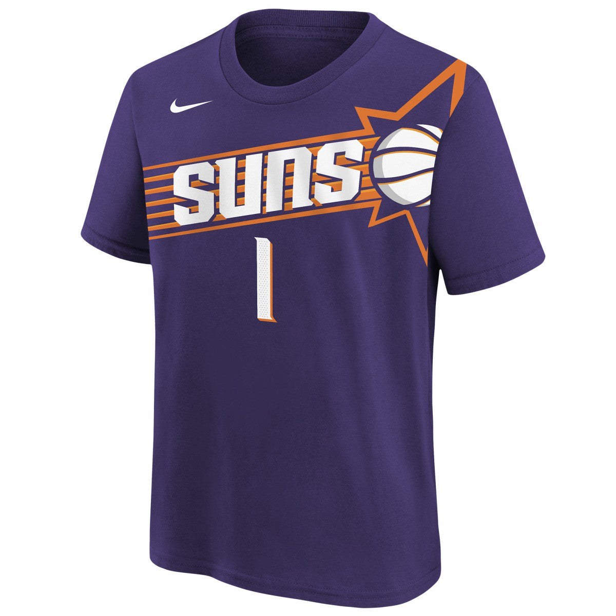 Devin Booker Phoenix Suns Youth Icon Name & Number T-Shirt Purple - NBA