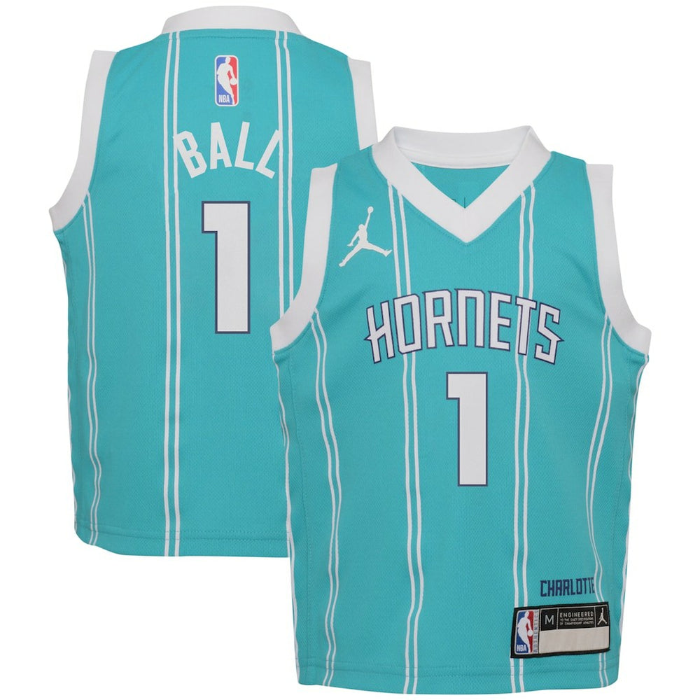 LaMelo Ball Charlotte Hornets Jordan Brand Preschool Swingman Player Jersey Icon Edition Teal - NBA