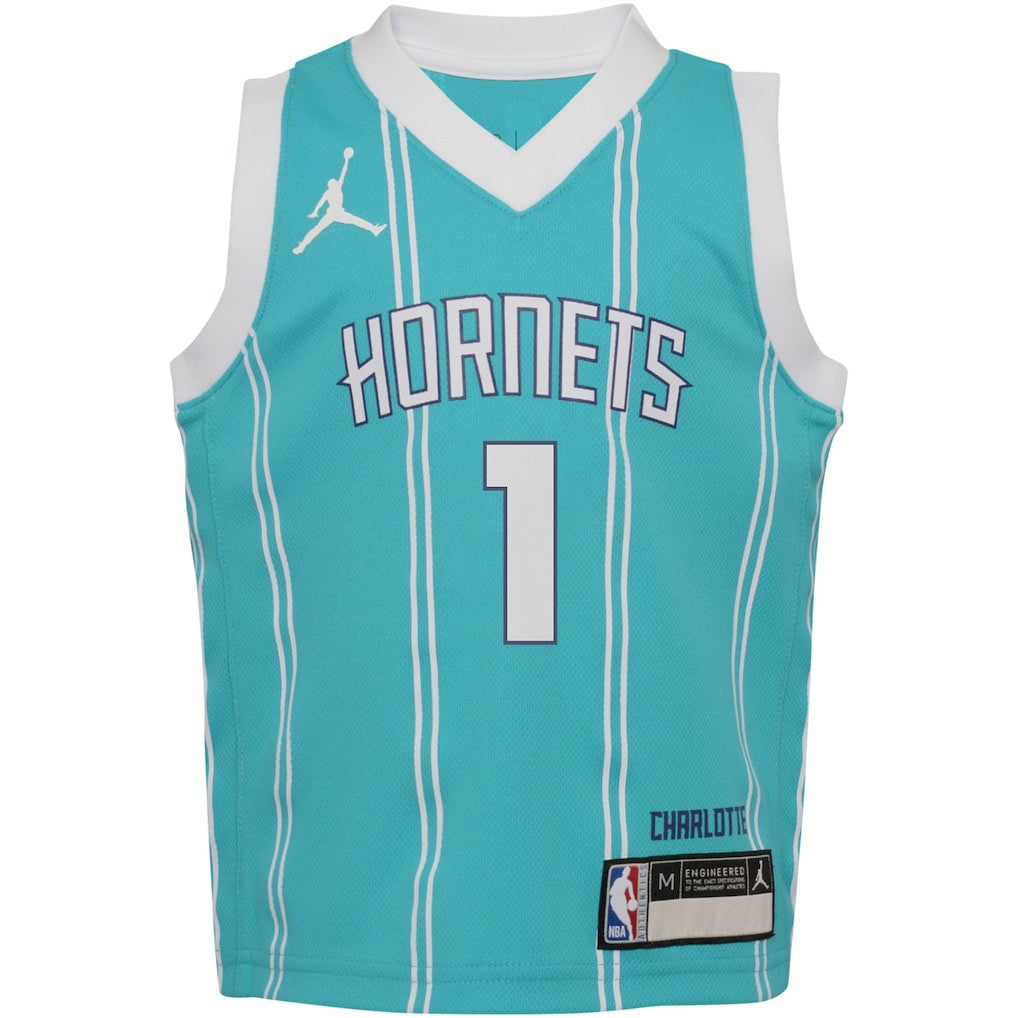 LaMelo Ball Charlotte Hornets Jordan Brand Preschool Swingman Player Jersey Icon Edition Teal - NBA