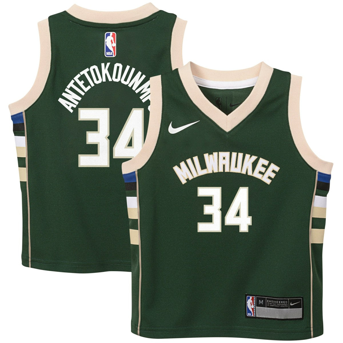 Giannis Antetokounmpo Milwaukee Bucks Preschool Swingman Player Jersey Icon Edition Hunter Green - NBA
