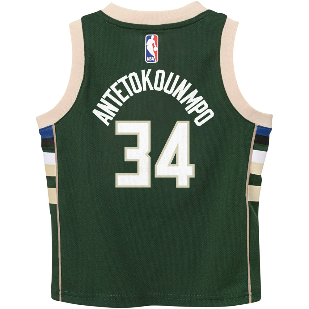 Giannis Antetokounmpo Milwaukee Bucks Preschool Swingman Player Jersey Icon Edition Hunter Green - NBA