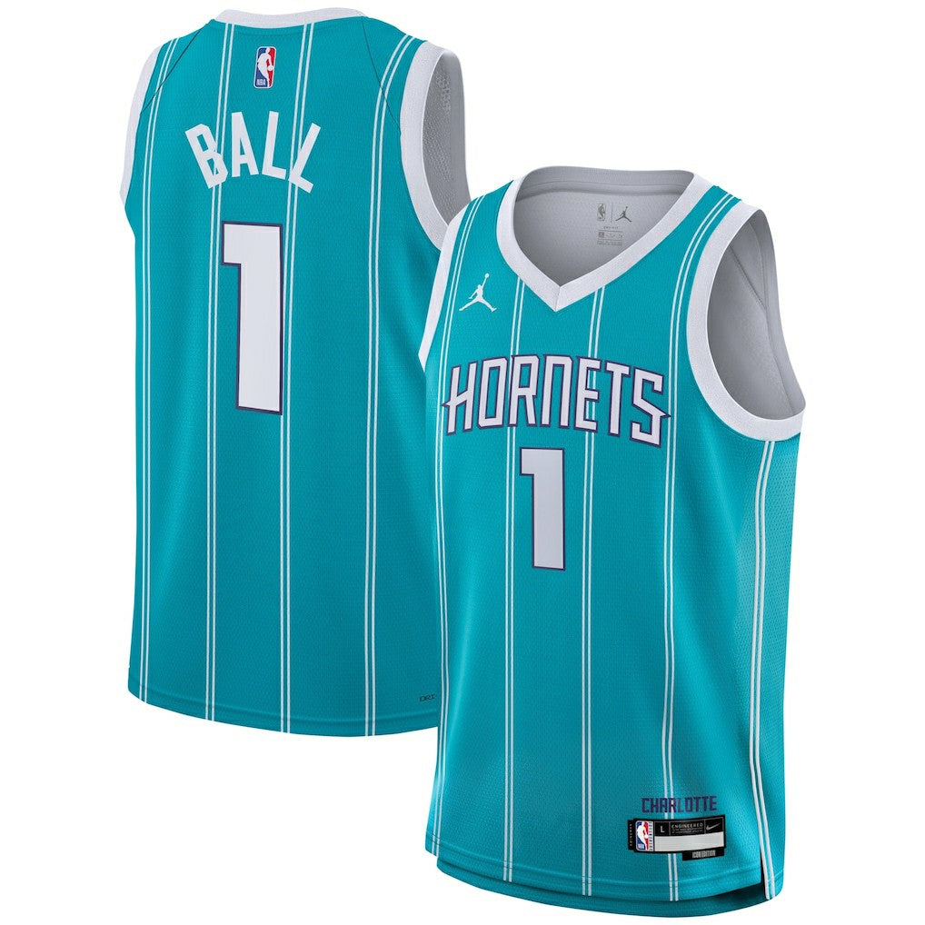 LaMelo Ball Charlotte Hornets Youth Swingman Jersey Icon Edition Teal - NBA