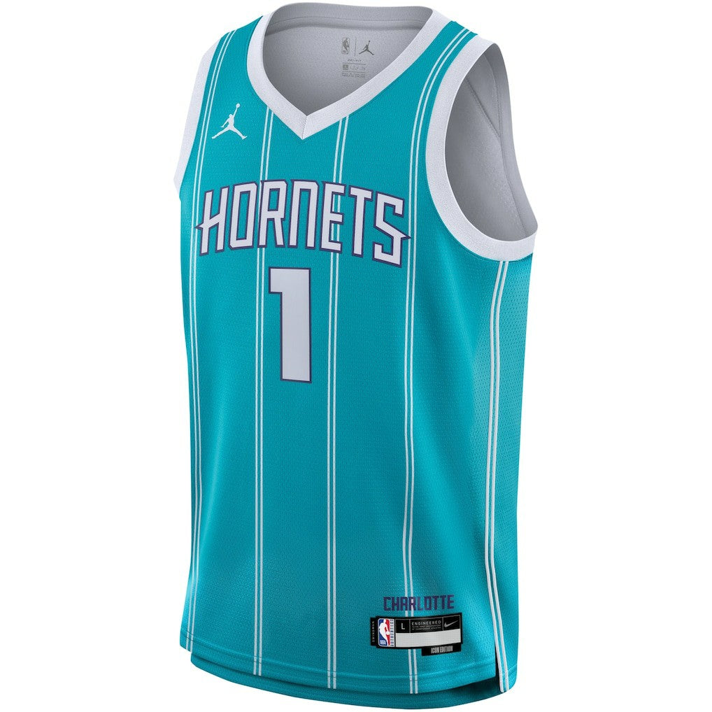 LaMelo Ball Charlotte Hornets Youth Swingman Jersey Icon Edition Teal - NBA
