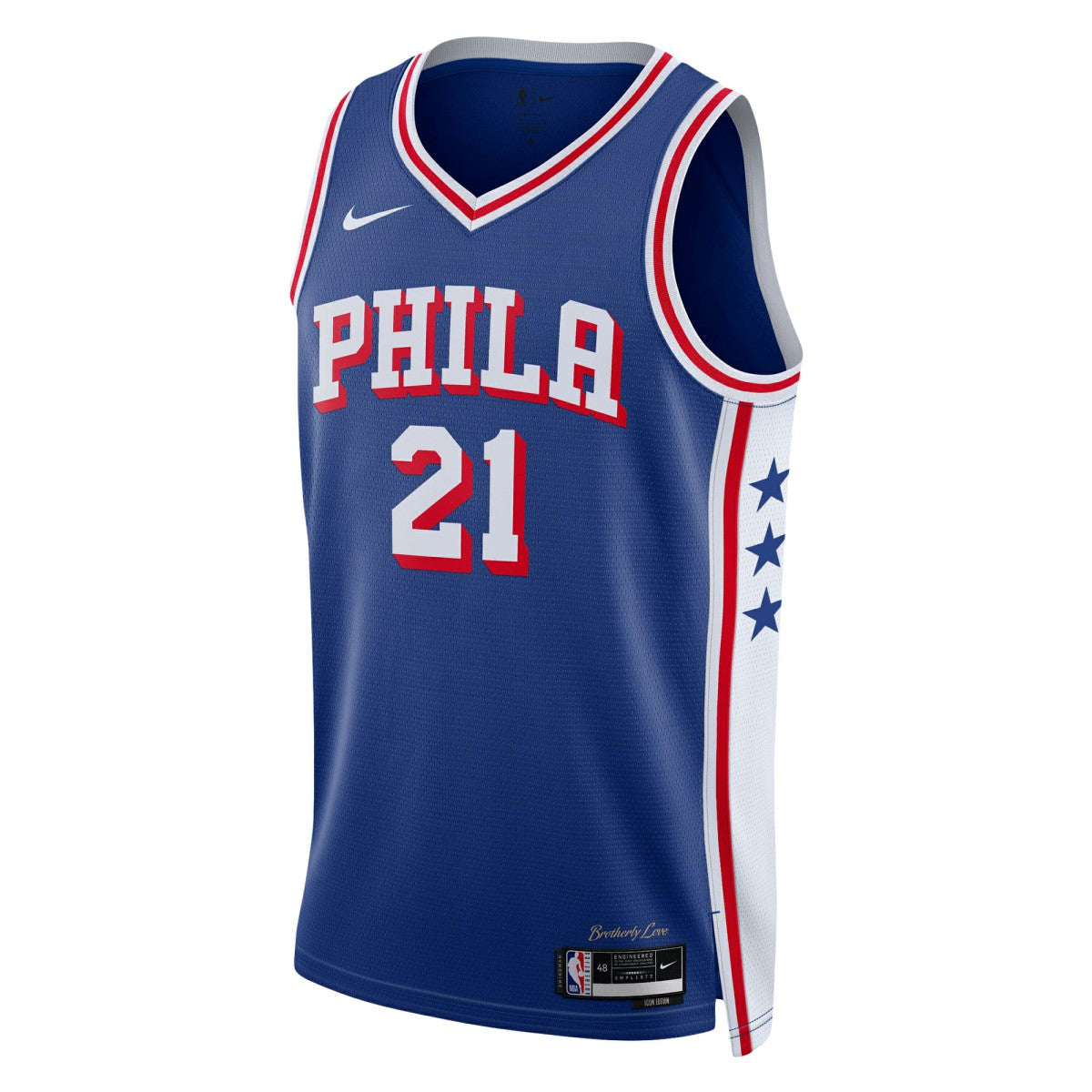 Joel Embiid Philadelphia 76ers Youth Swingman Jersey Icon Edition Royal - NBA