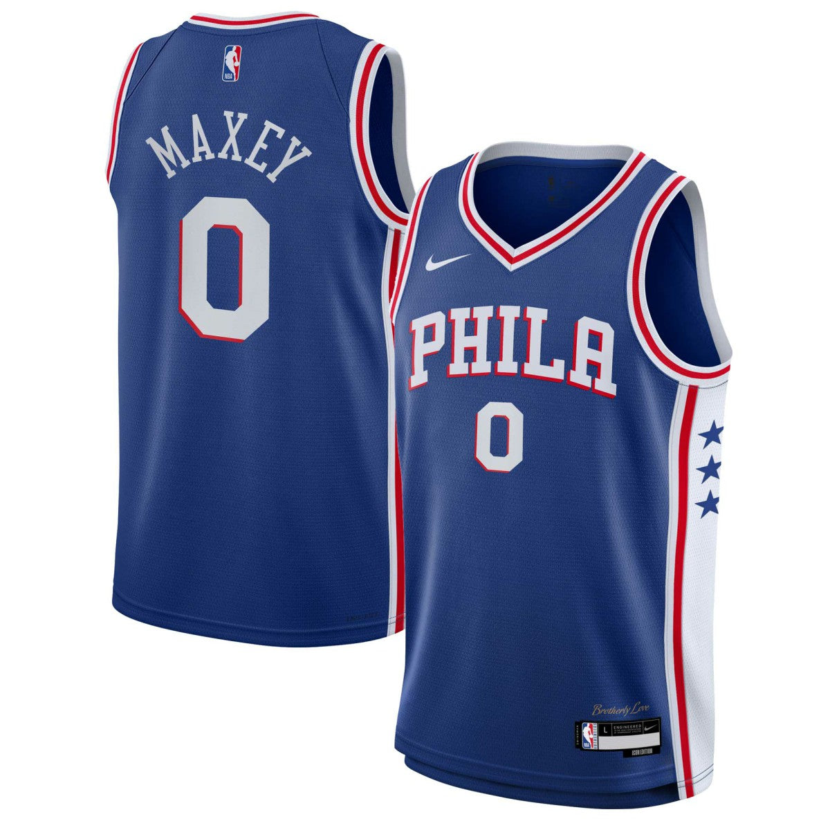 Tyrese Maxey Philadelphia 76ers Youth Swingman Jersey Icon Edition Royal - NBA
