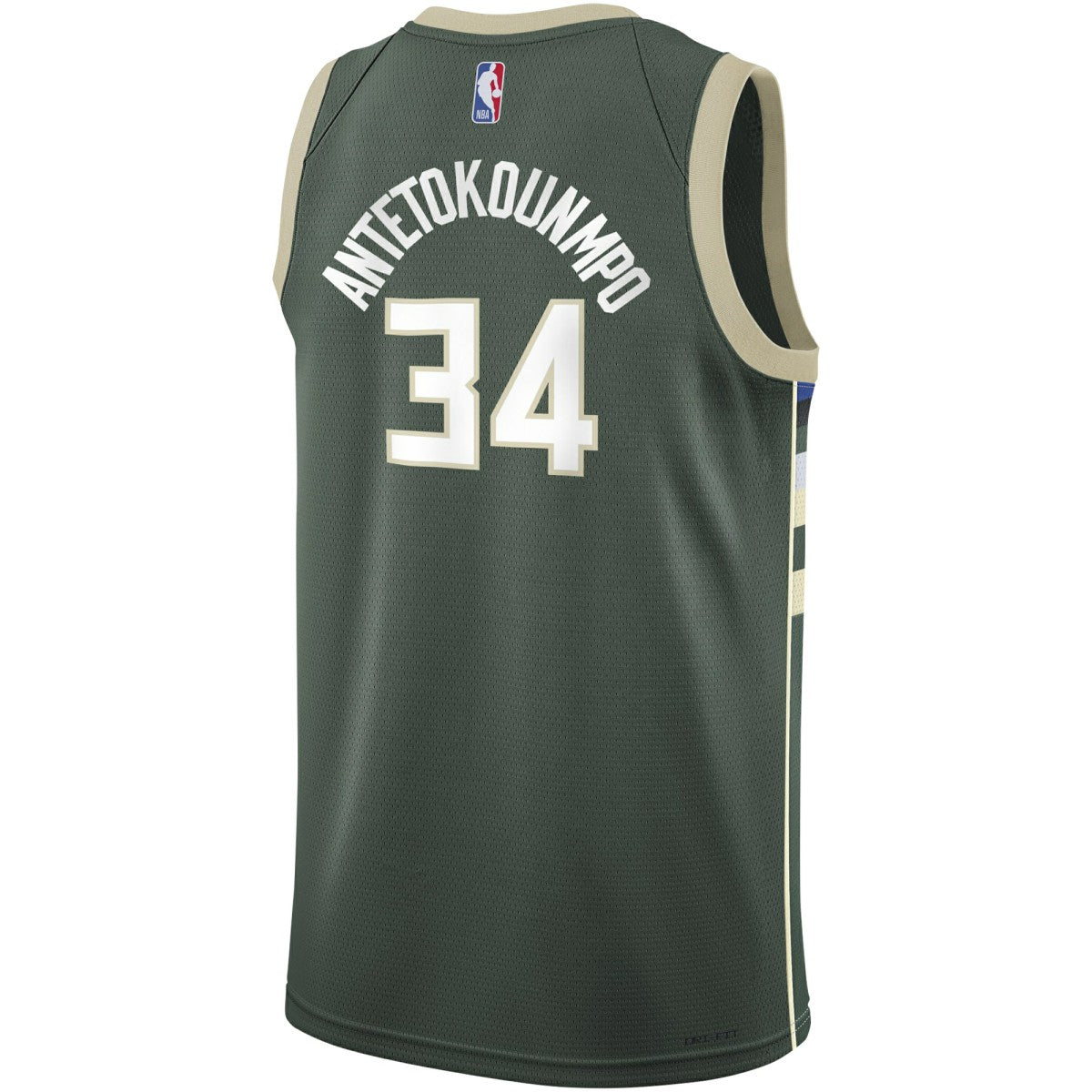 Giannis Antetokounmpo Milwaukee Bucks Youth Swingman Jersey Icon Edition Hunter Green - NBA