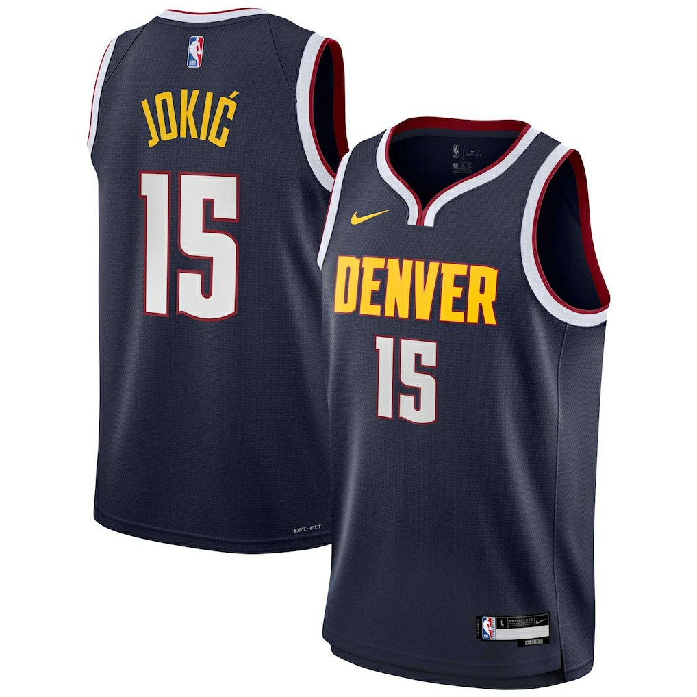 Nikola Jokic Denver Nuggets Youth Swingman Jersey Icon Editi- Navy - NBA