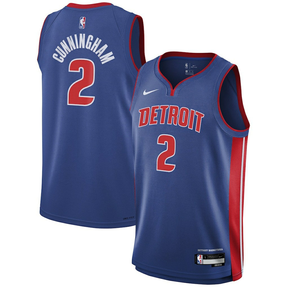 Cade Cunningham Detroit Pistons Youth Swingman Jersey Icon Editi- Blue - NBA
