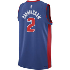Cade Cunningham Detroit Pistons Youth Swingman Jersey Icon Editi- Blue - NBA