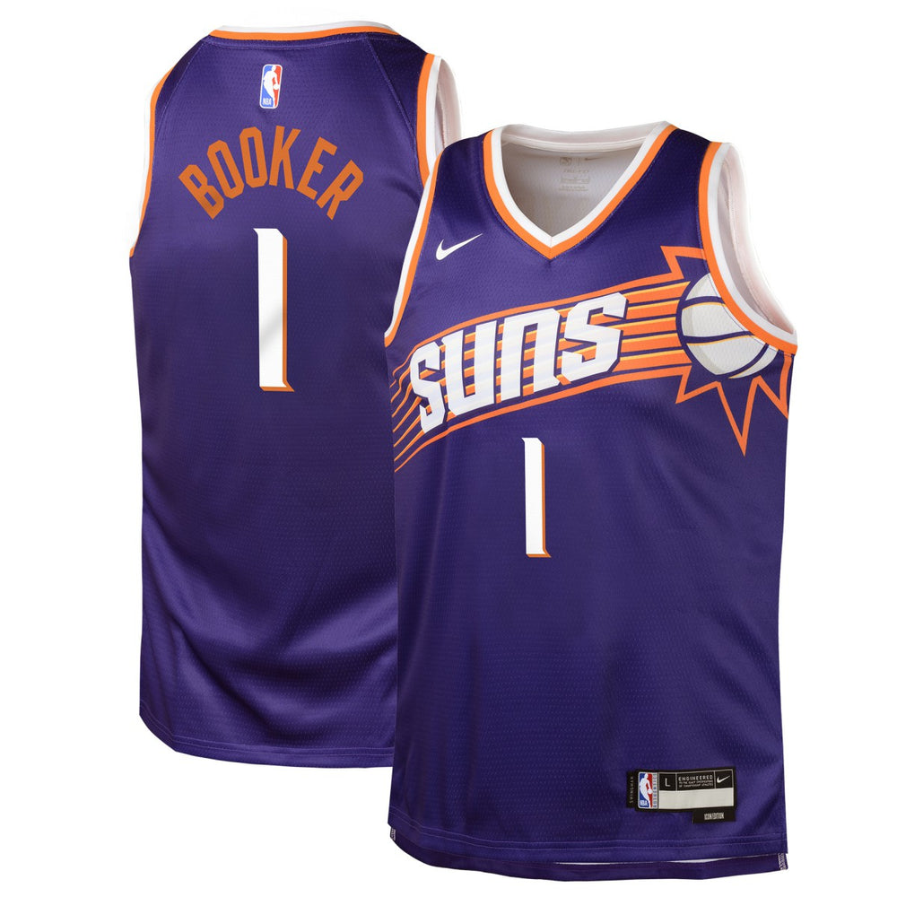 Devin Booker Phoenix Suns Youth Swingman Jersey Icon Edition Purple - NBA